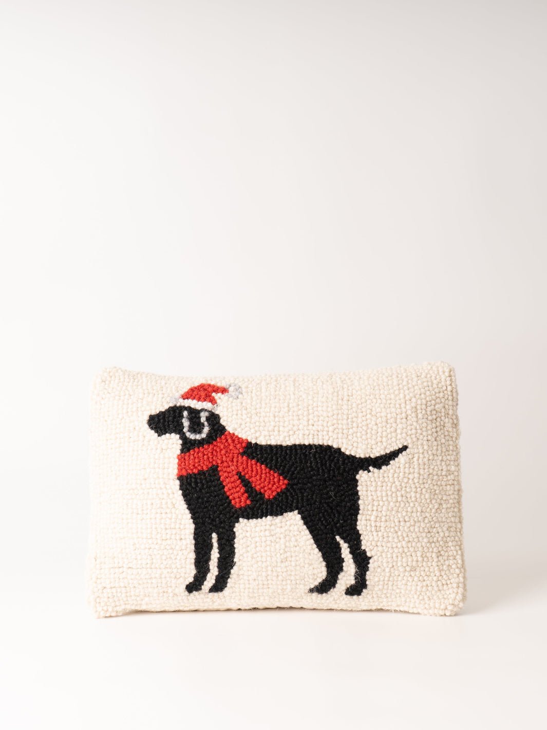 Black Lab Christmas Hook Pillow - Heyday