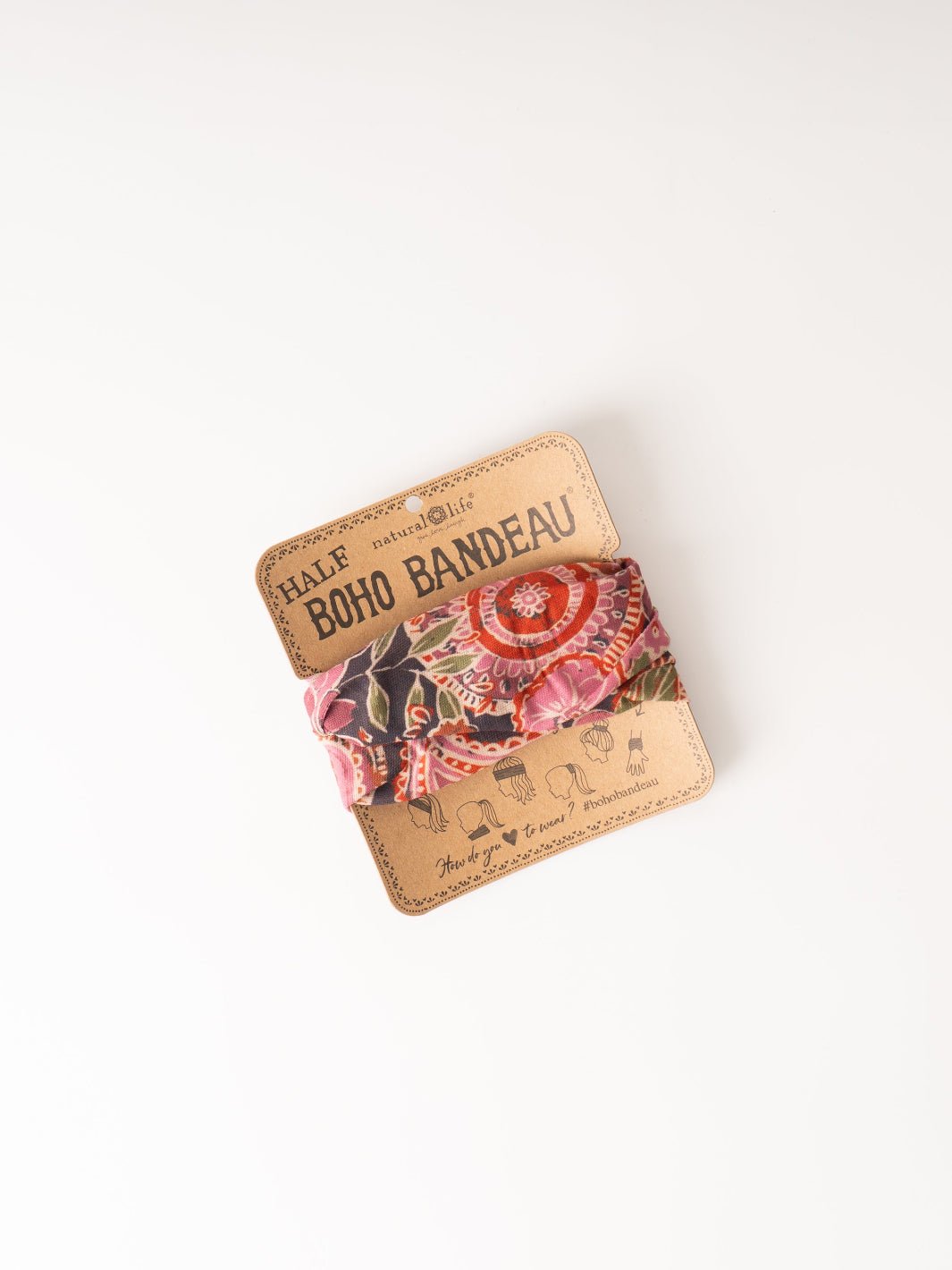 Black Sketched Paisley Half Bandeau - Heyday