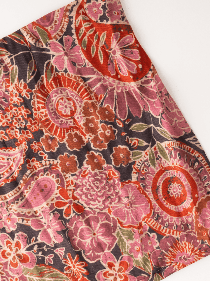 Black Sketched Paisley Half Bandeau - Heyday