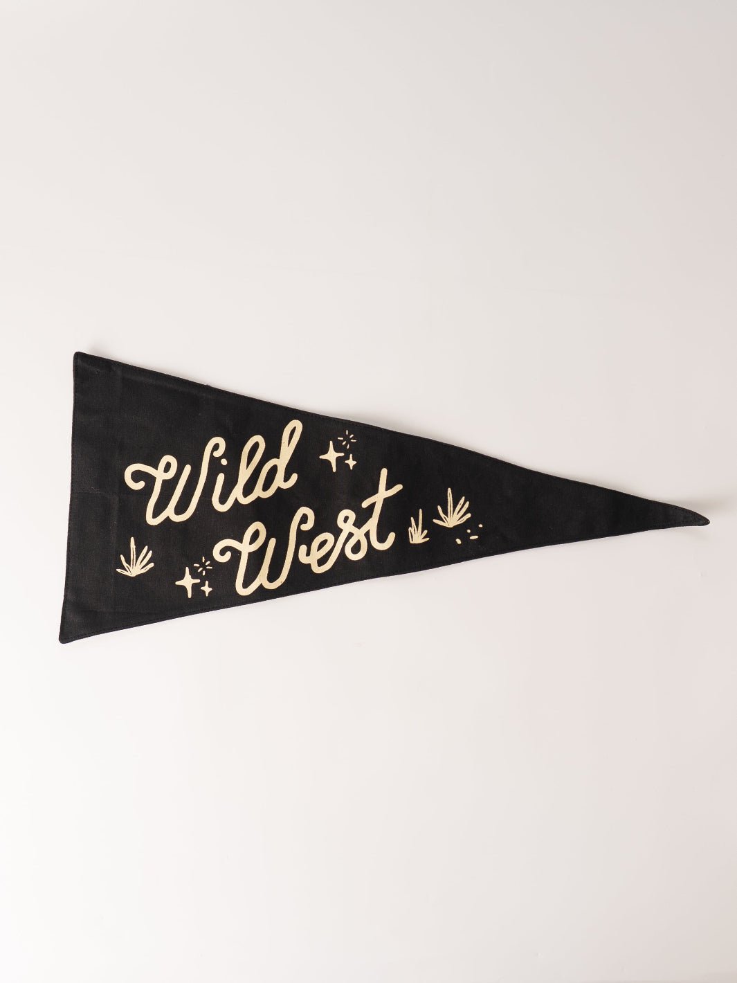 Black Wild West Canvas Pennant - Heyday