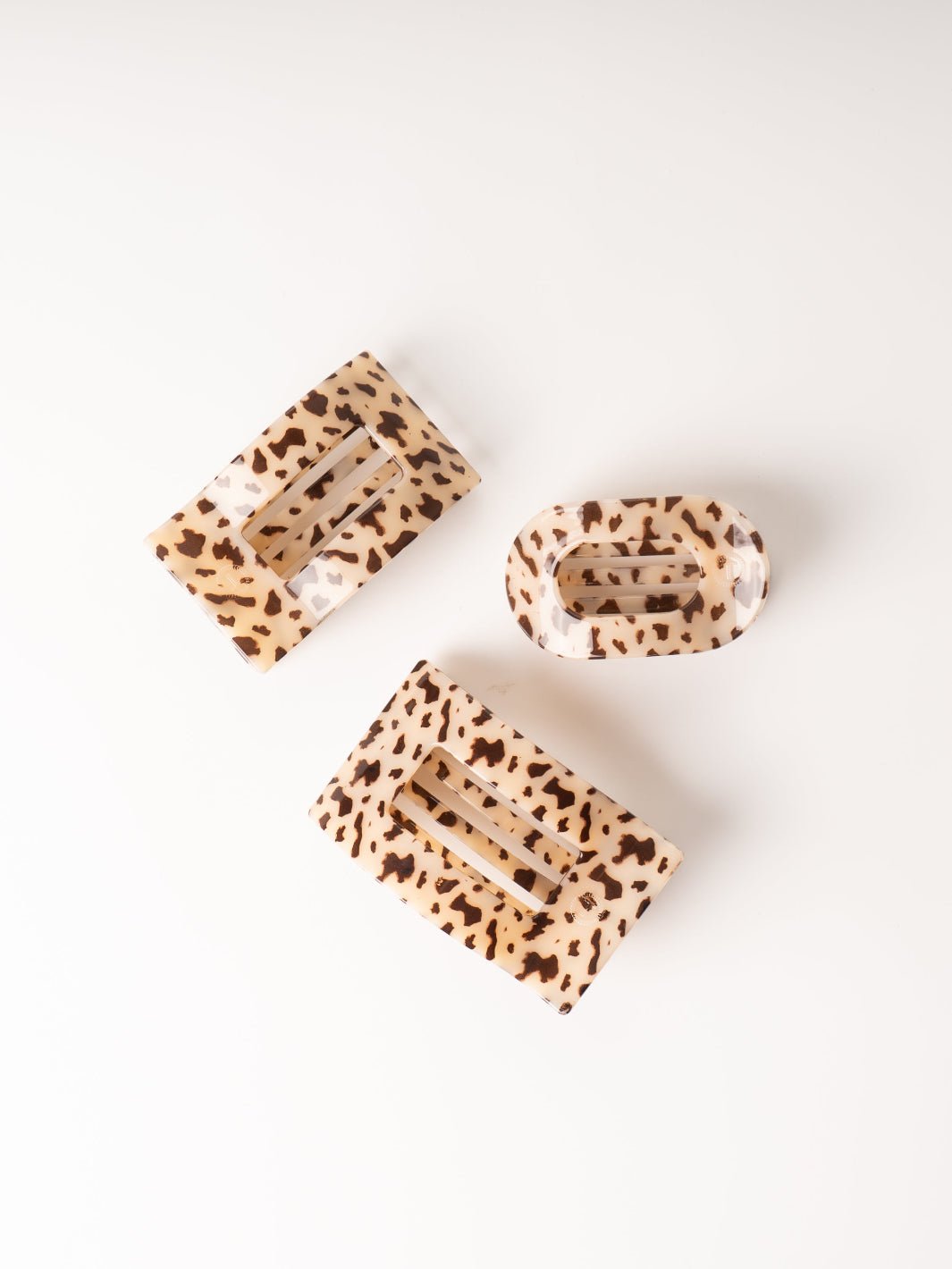 Blonde Tortoise Large Rectangle Flat Hair Clip - Heyday