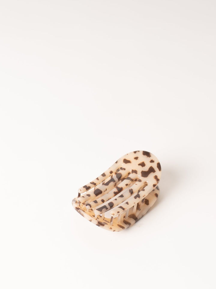 Blonde Tortoise Small Flat Round Hair Clip - Heyday