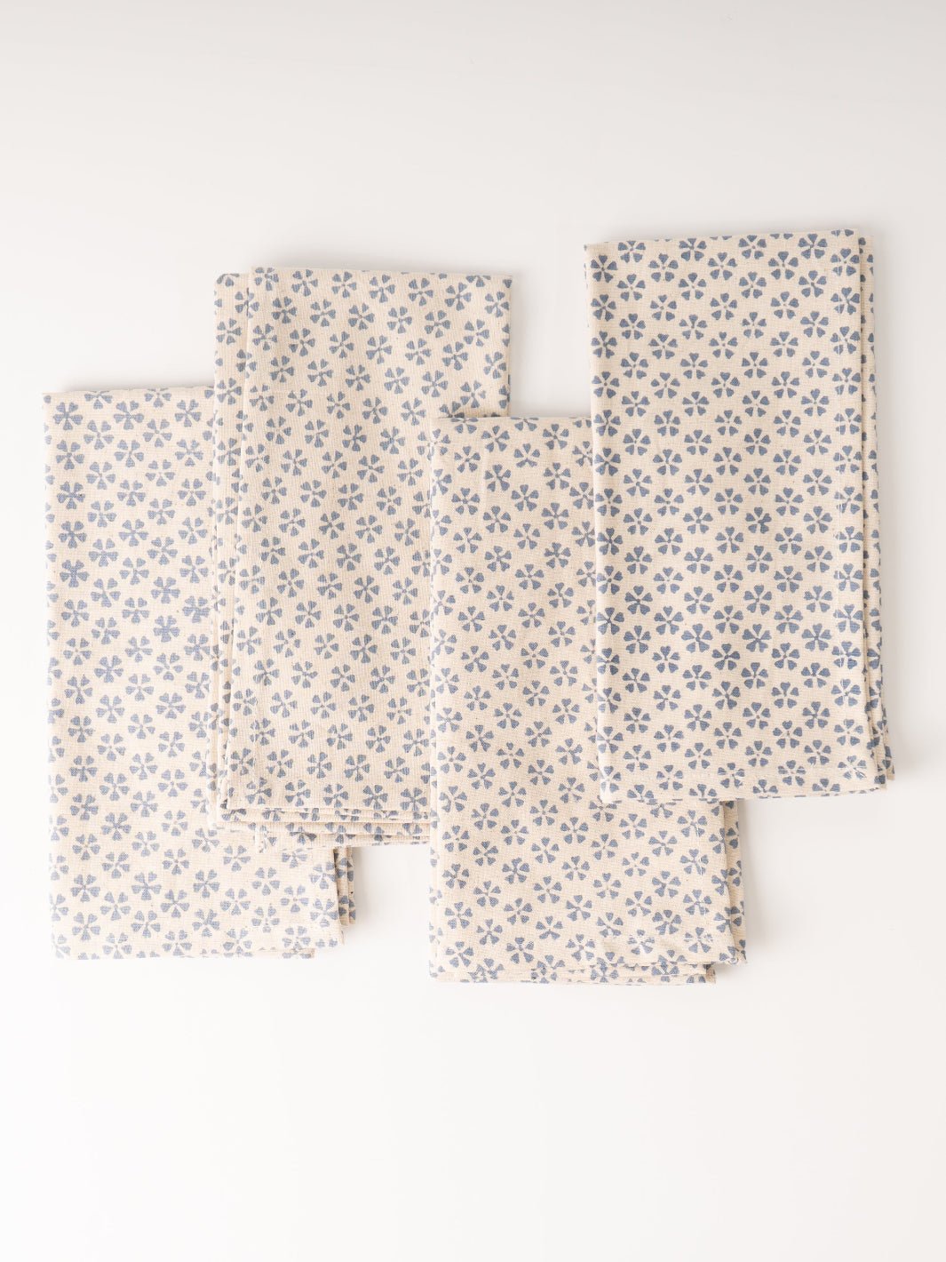 Blue Block Print Napkins - Heyday