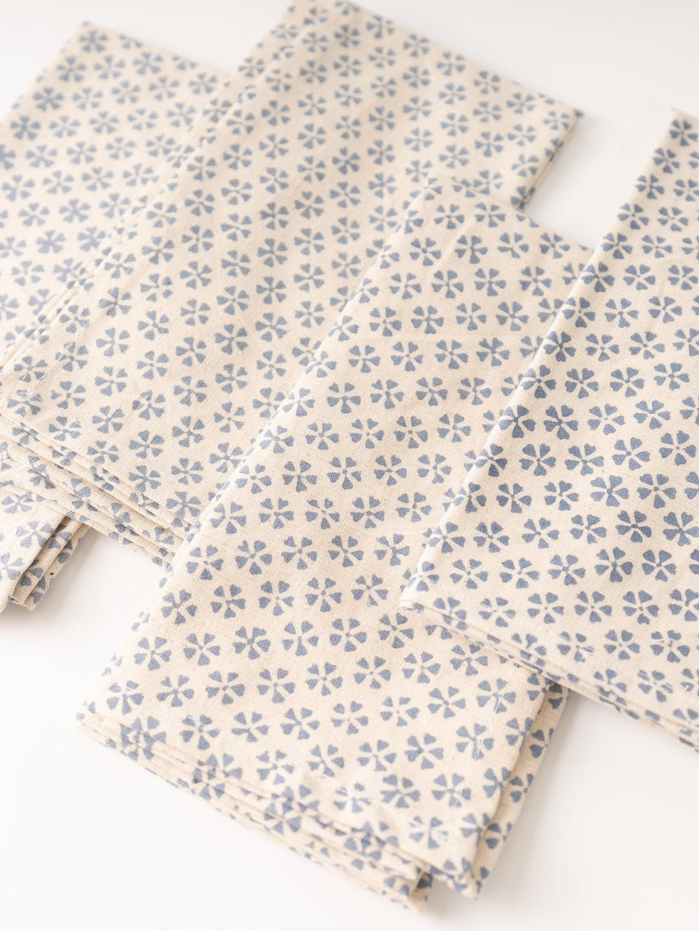 Blue Block Print Napkins - Heyday