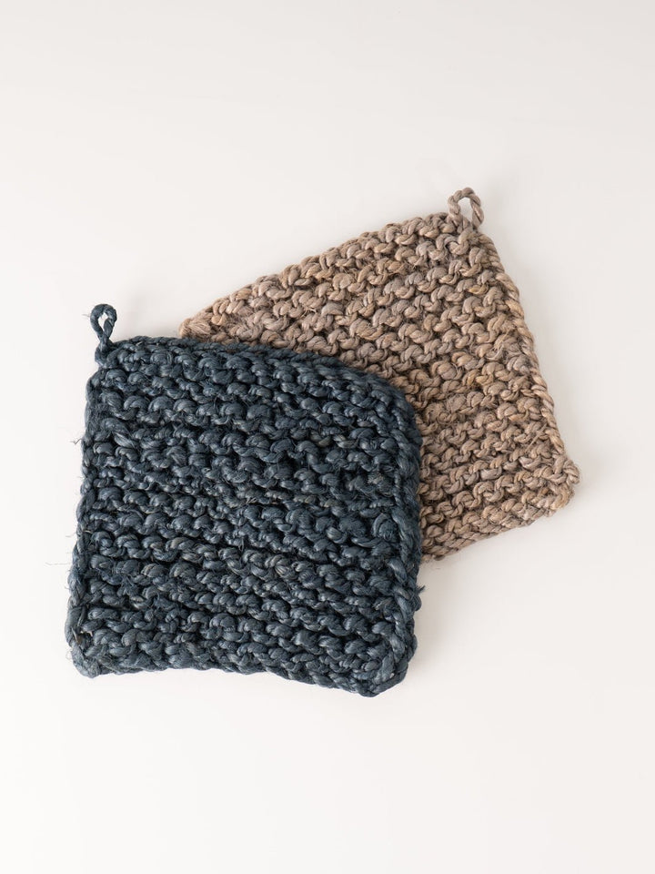 Blue Jute Pot Holder - Heyday