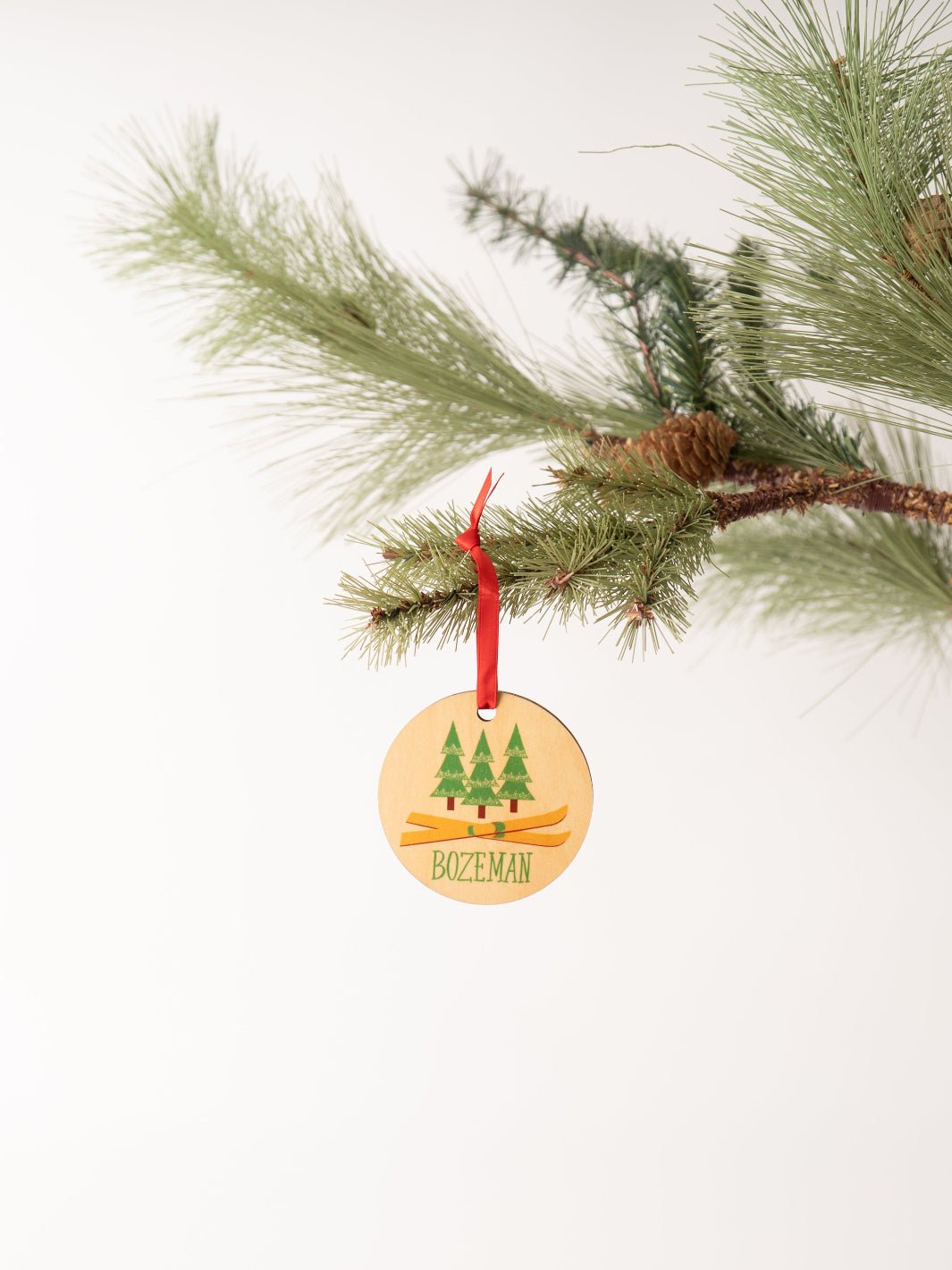 Bozeman Skis Wood Ornament - Heyday