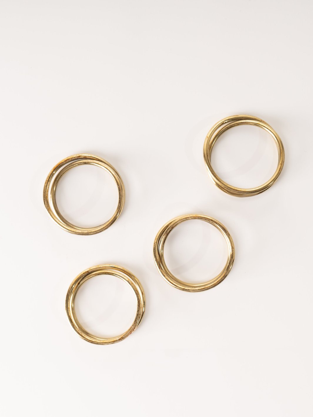 Brass Knot Napkin Ring Set - Heyday