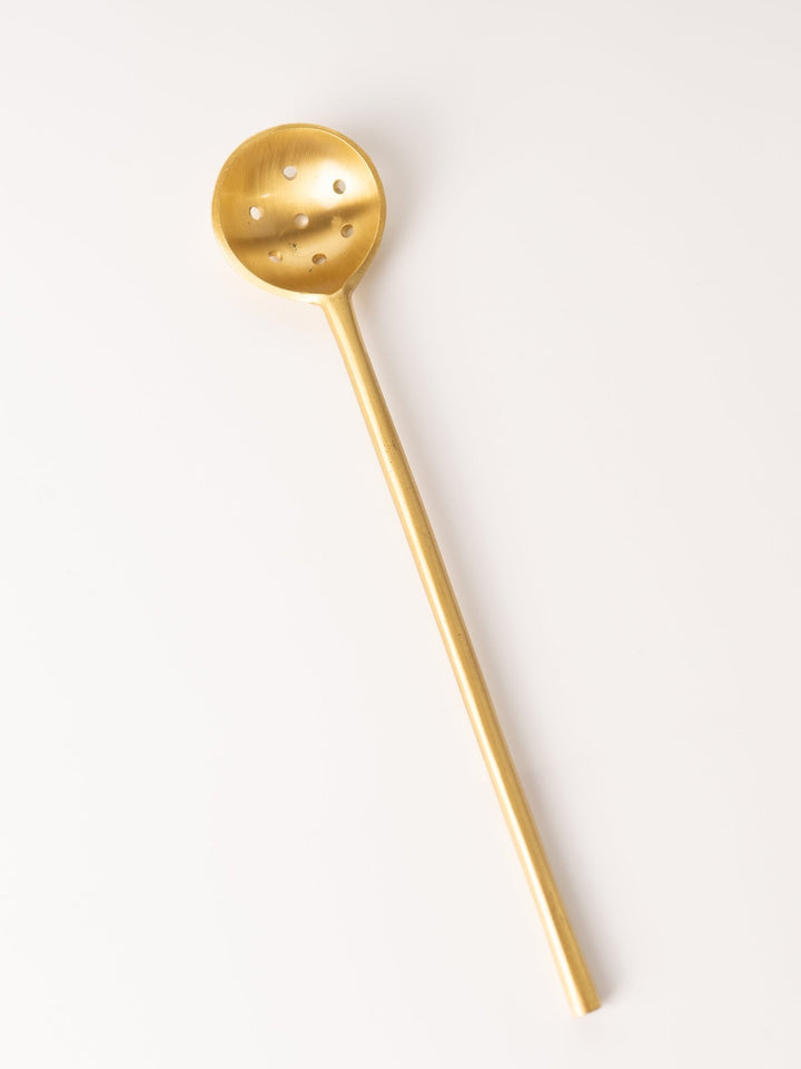 Brass Olive Slotted Spoon - Heyday