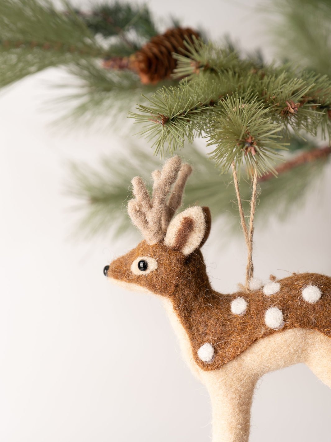 Brown Fawn Felt Ornament - Heyday