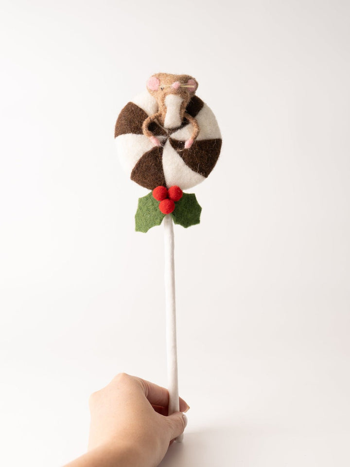 Brown Felt Lollipop + Mouse - Heyday