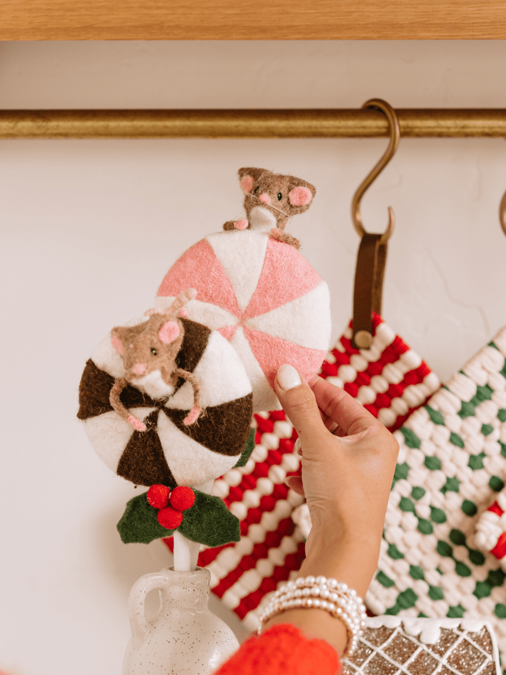 Brown Felt Lollipop + Mouse - Heyday