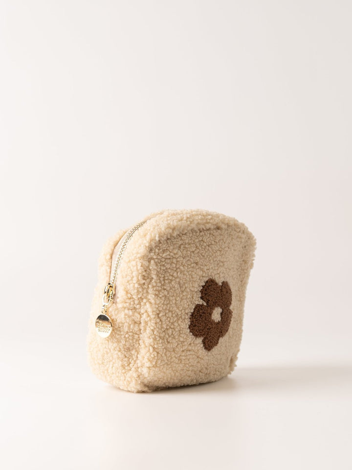 Brown Flower Teddy Pouch - Heyday