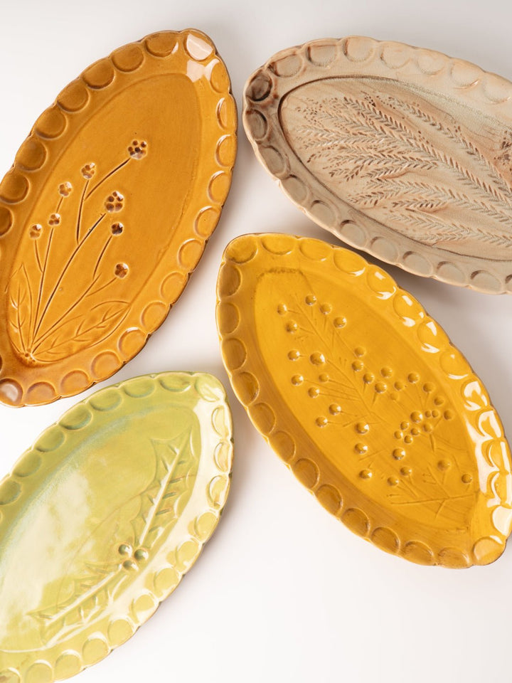 Brown Oval Stoneware Dish - Heyday