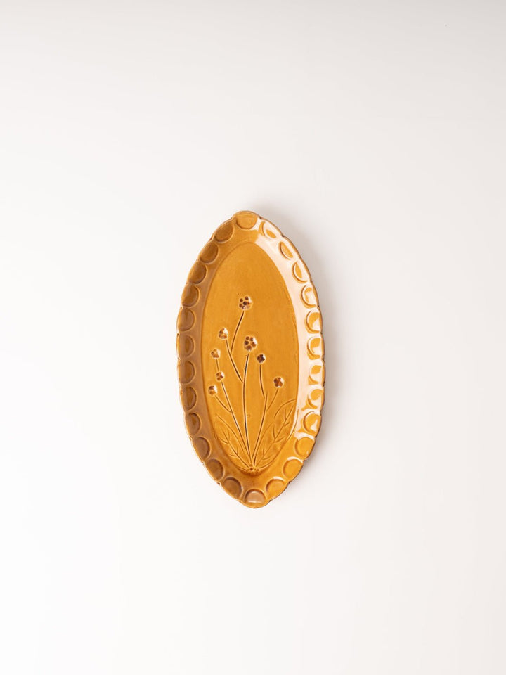 Brown Oval Stoneware Dish - Heyday