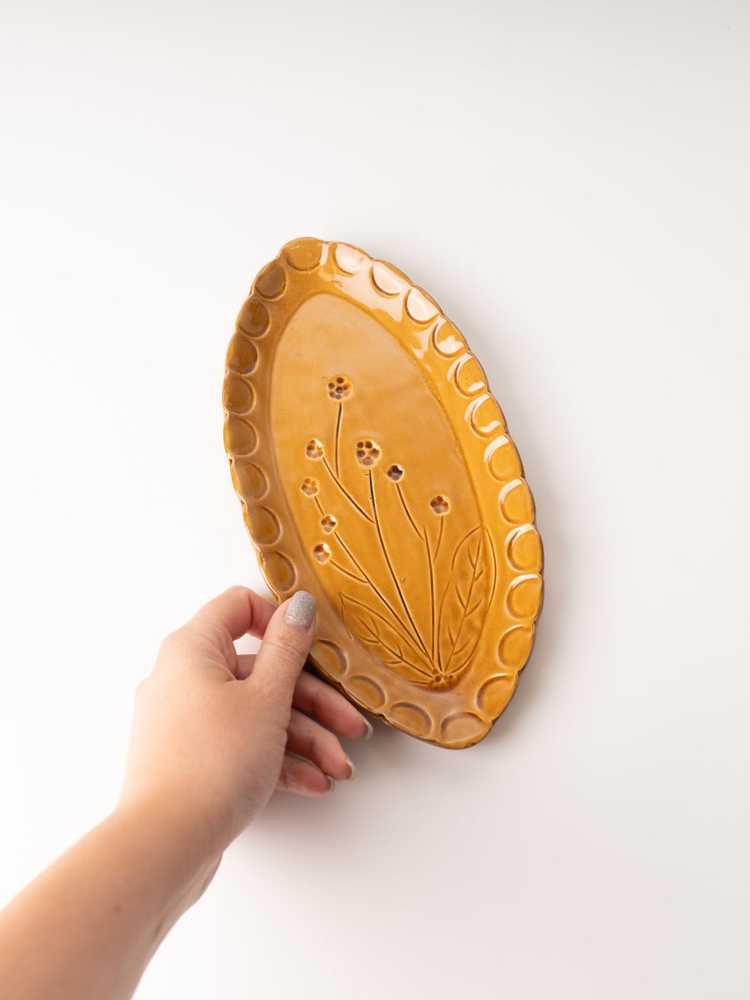 Brown Oval Stoneware Dish - Heyday