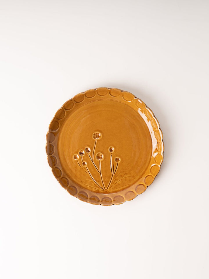 Brown Stoneware Plate - Heyday