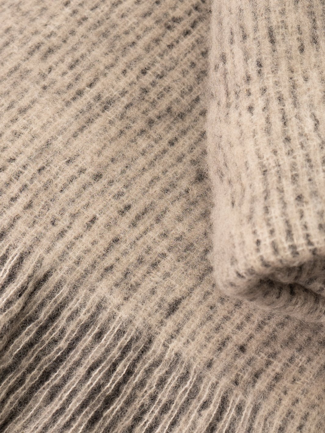 Brushed New Zealand Wool Striped Throw - Heyday