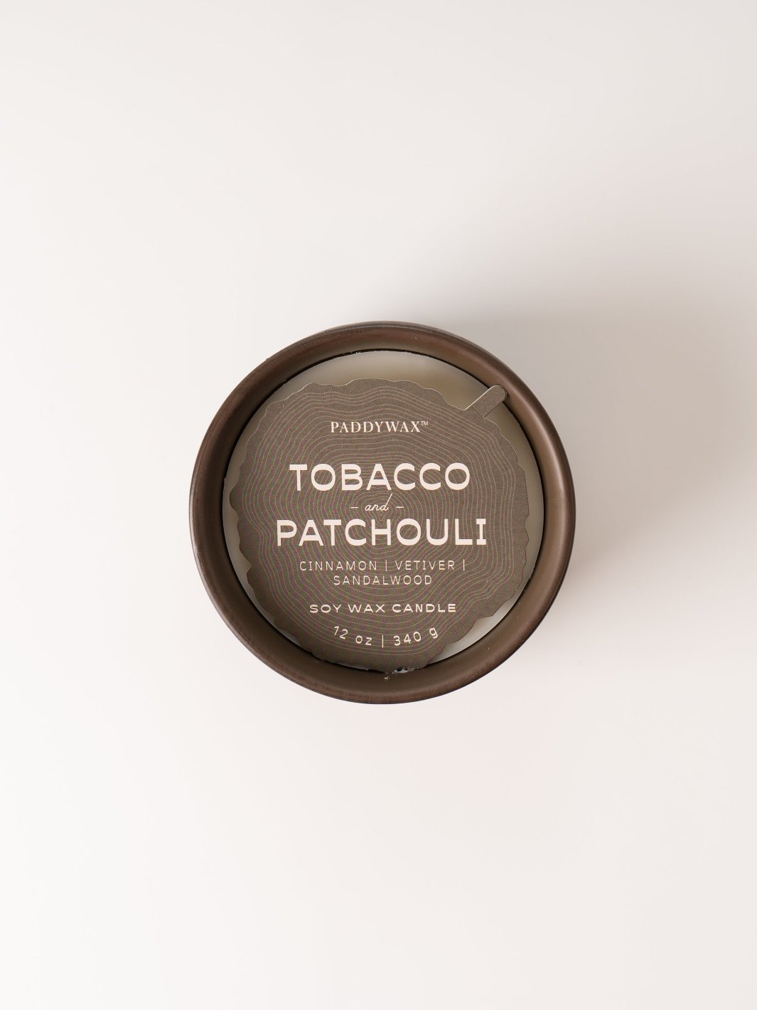 Candle Wood Ceramic Tobacco and Patchouli - Heyday