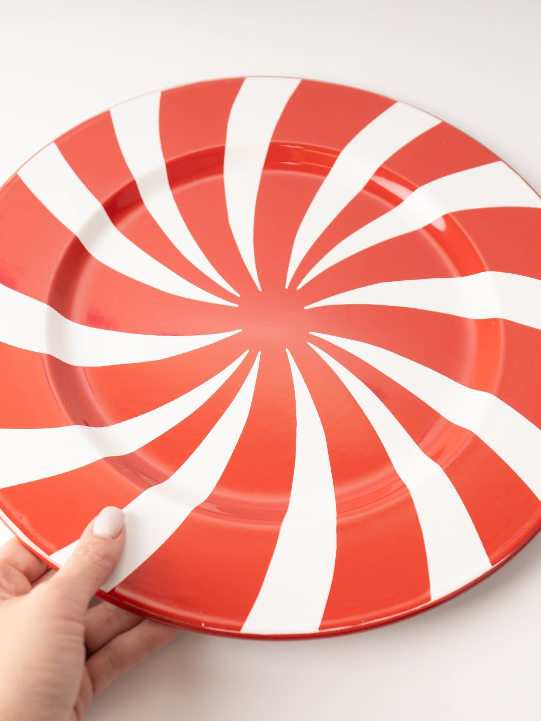 Candy Cane Charger Plate - Heyday