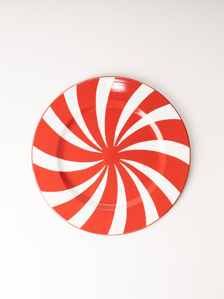 Candy Cane Charger Plate - Heyday
