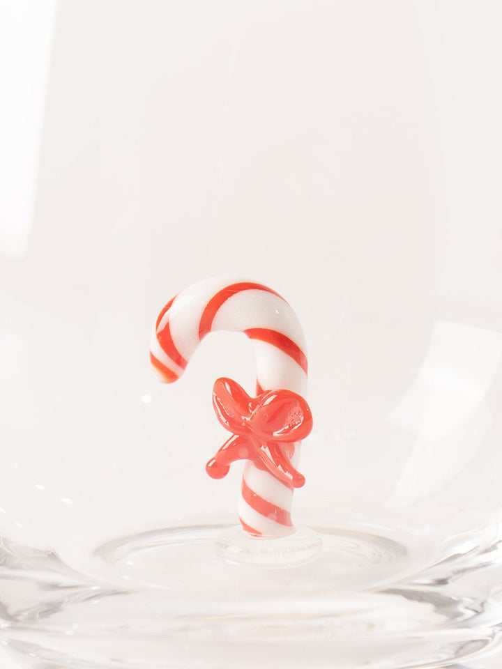 Candy Cane Stemless Wine Glass - Heyday