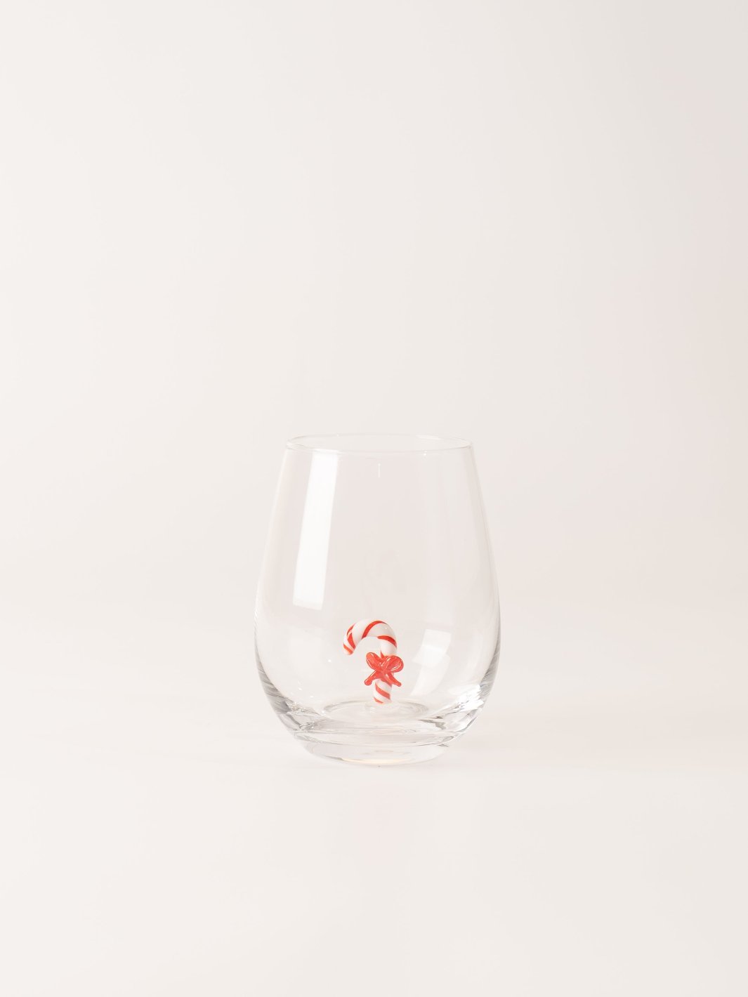 Candy Cane Stemless Wine Glass - Heyday