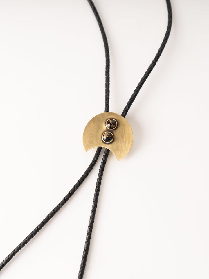 Canyon Obsidian Bolo Tie - Heyday