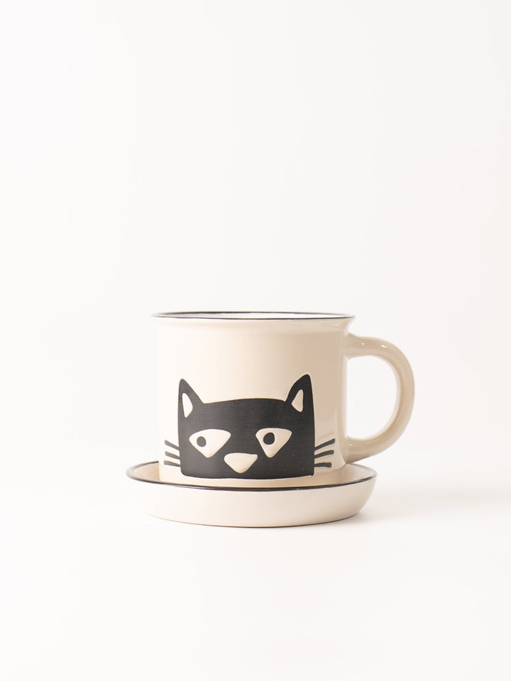 Ceramic Cat Coaster - Heyday