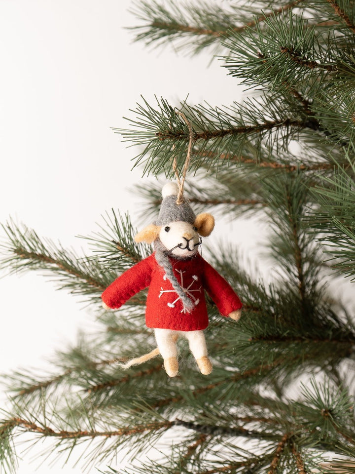 Charming Mouse Felt Ornament - Heyday