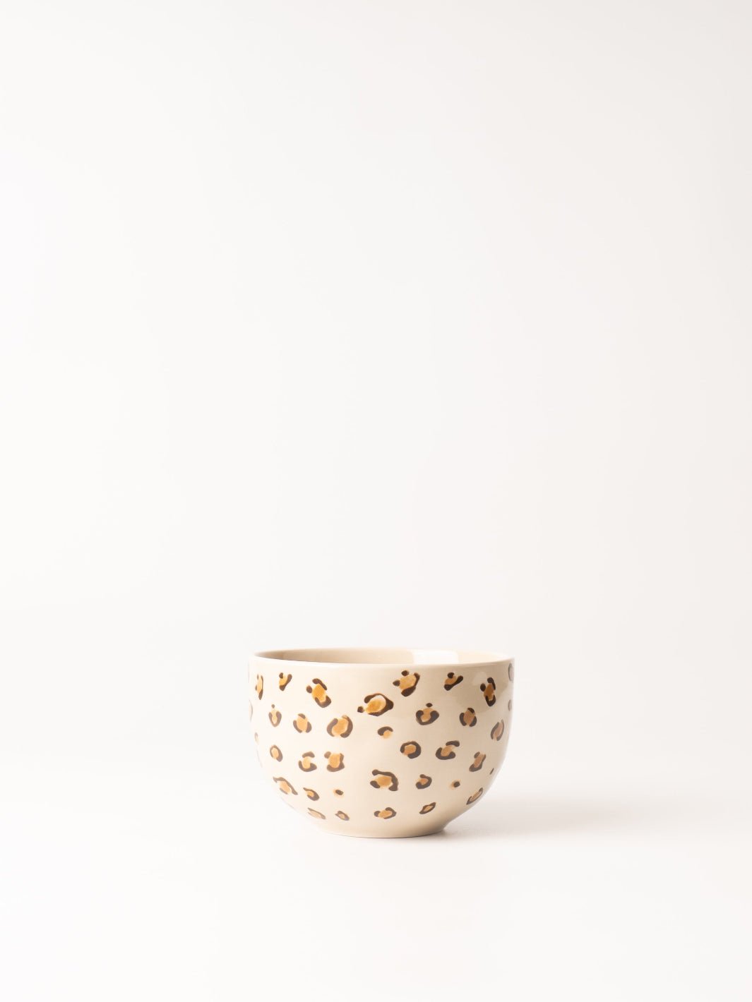 Cheetah Print Stoneware Bowl - Heyday