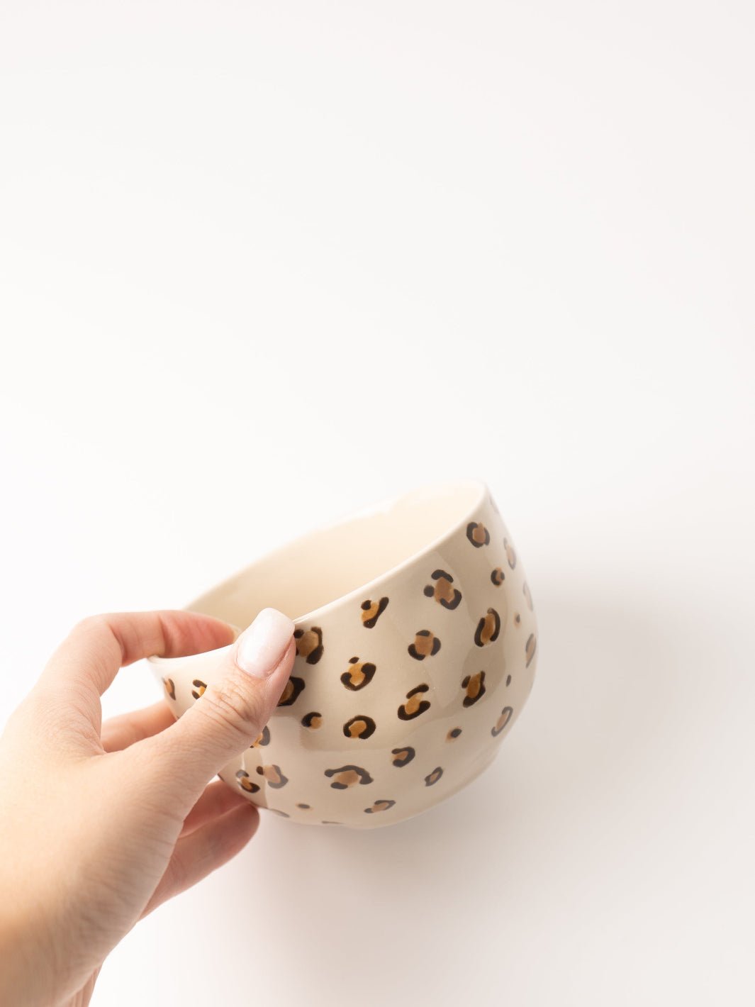 Cheetah Print Stoneware Bowl - Heyday