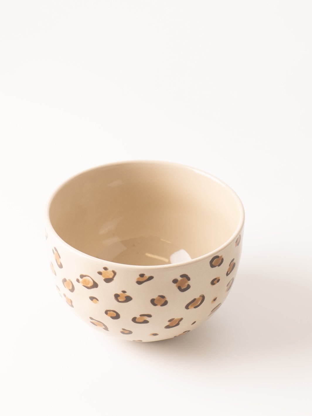 Cheetah Print Stoneware Bowl - Heyday