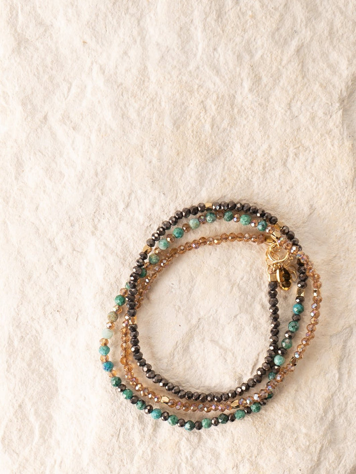 Chrysocolla Necklace and Bracelet - Heyday