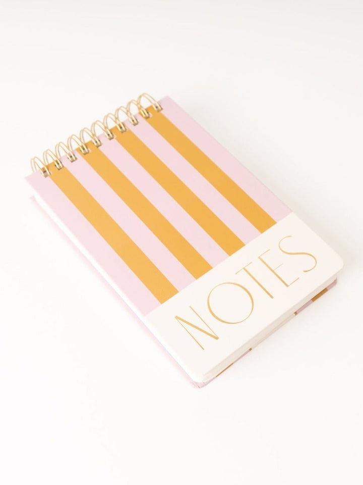 Chunky Lilac and Ochre Stripe Notepad - Heyday