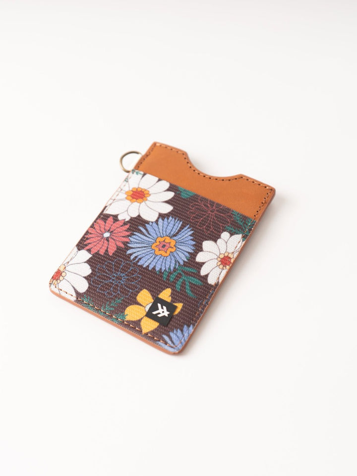 Clover Floral Vertical Wallet - Heyday