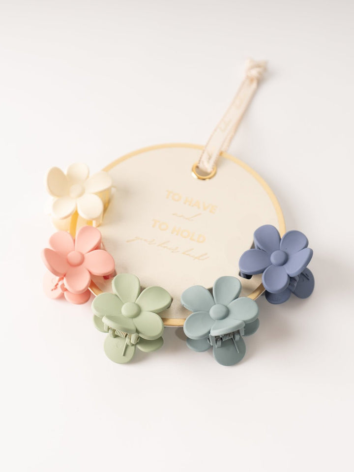 Colorful Mini Flower Claw Clip Set - Heyday