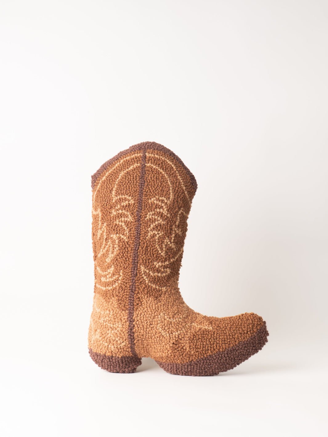 Cowboy Boot Hooked Pillow - Heyday