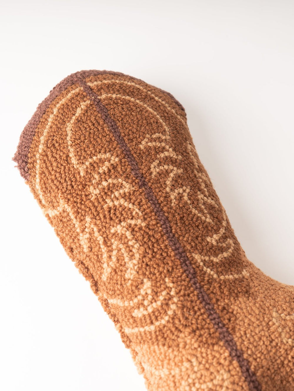 Cowboy Boot Hooked Pillow - Heyday