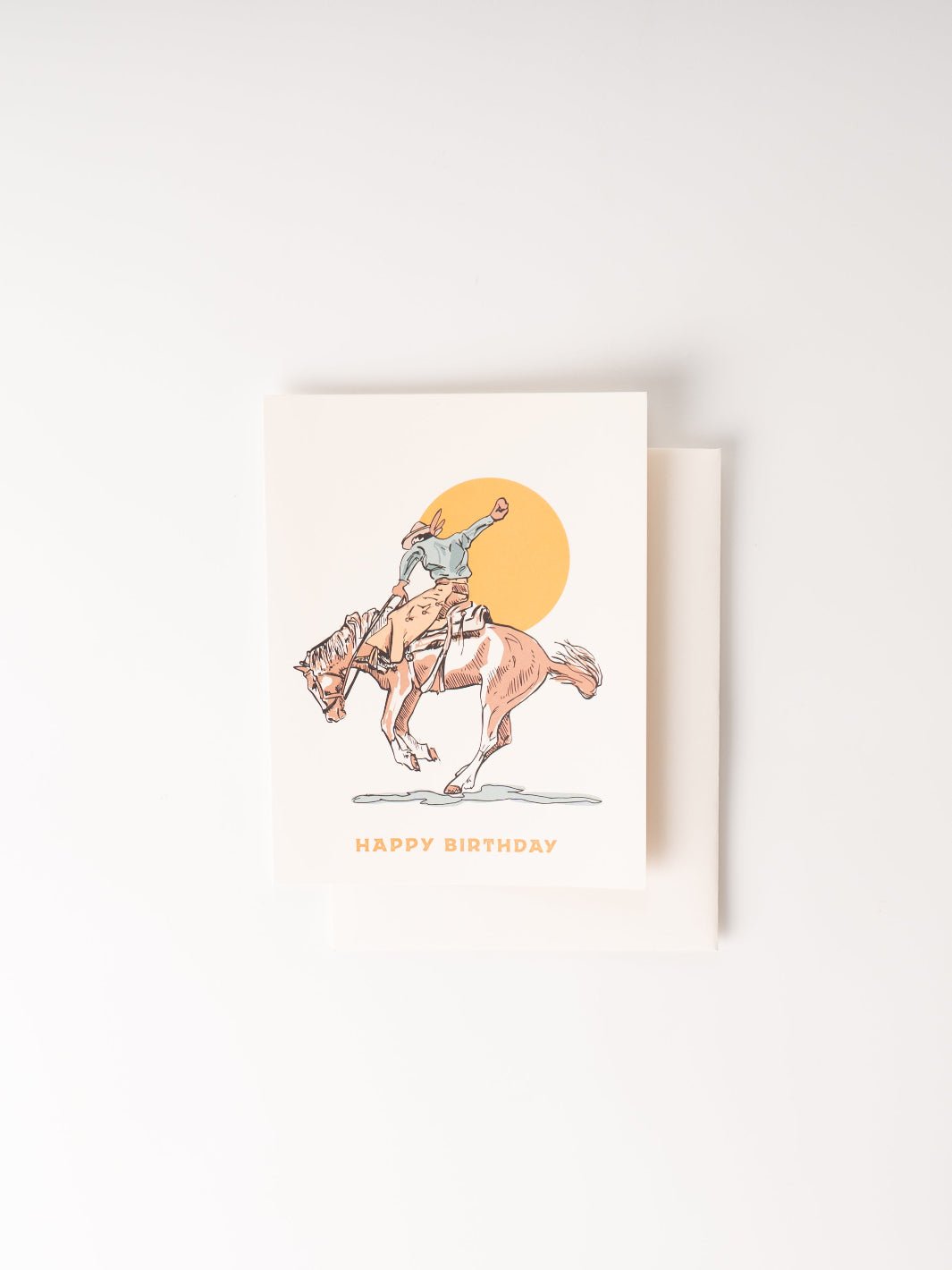 Cowboy Mustang Birthday Card - Heyday