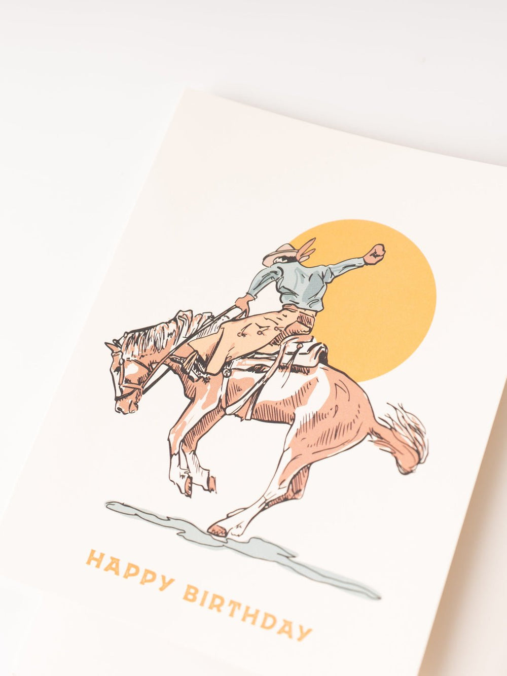 Cowboy Mustang Birthday Card - Heyday