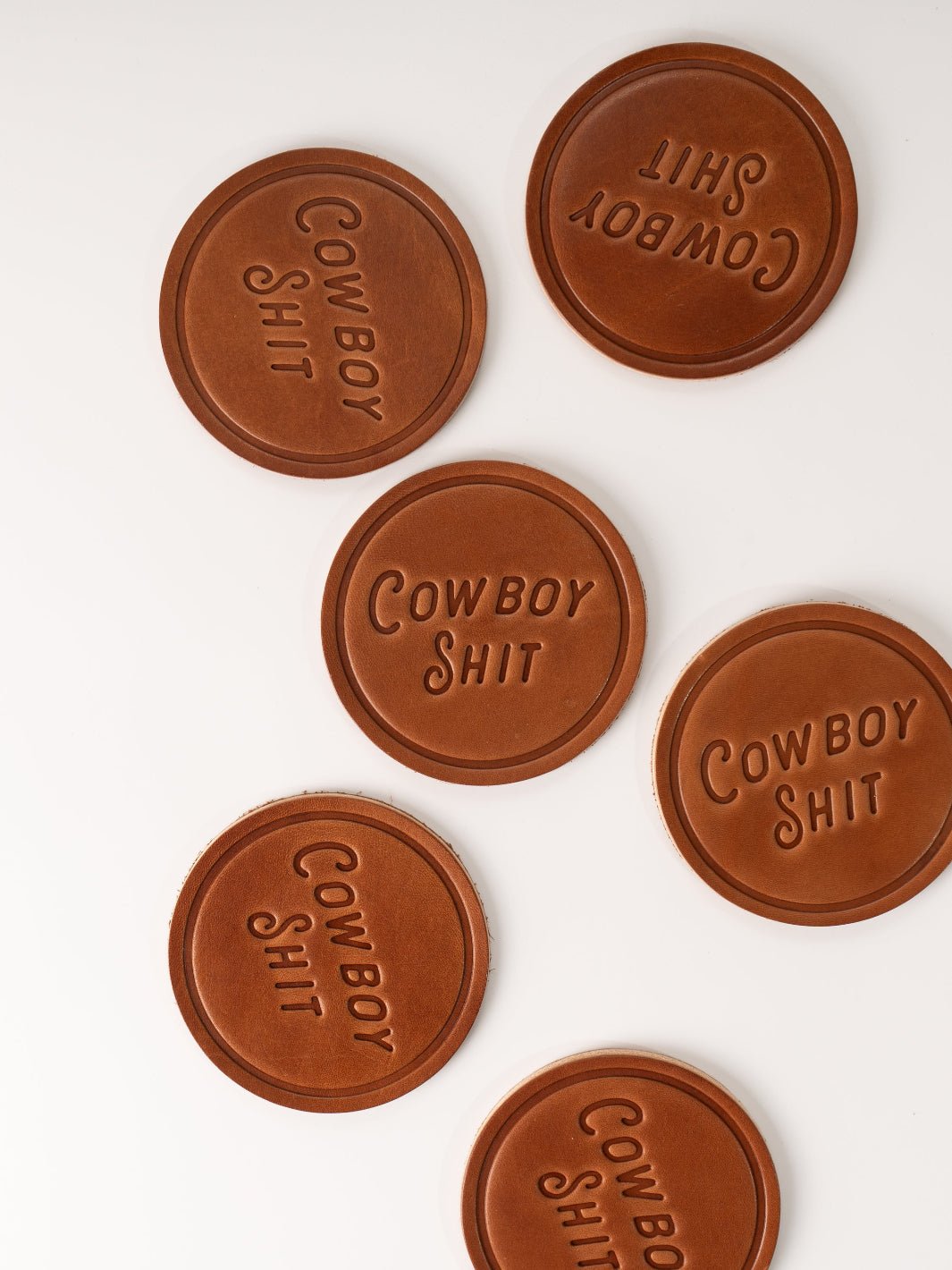 Cowboy Sh*t Leather Coaster - Heyday