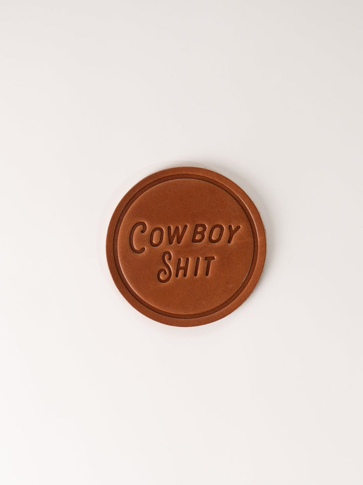 Cowboy Sh*t Leather Coaster - Heyday