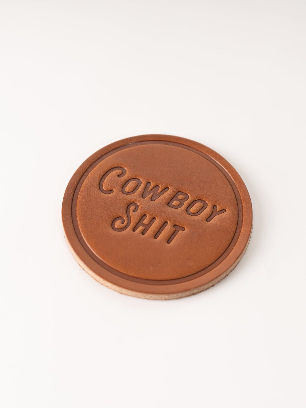 Cowboy Sh*t Leather Coaster - Heyday