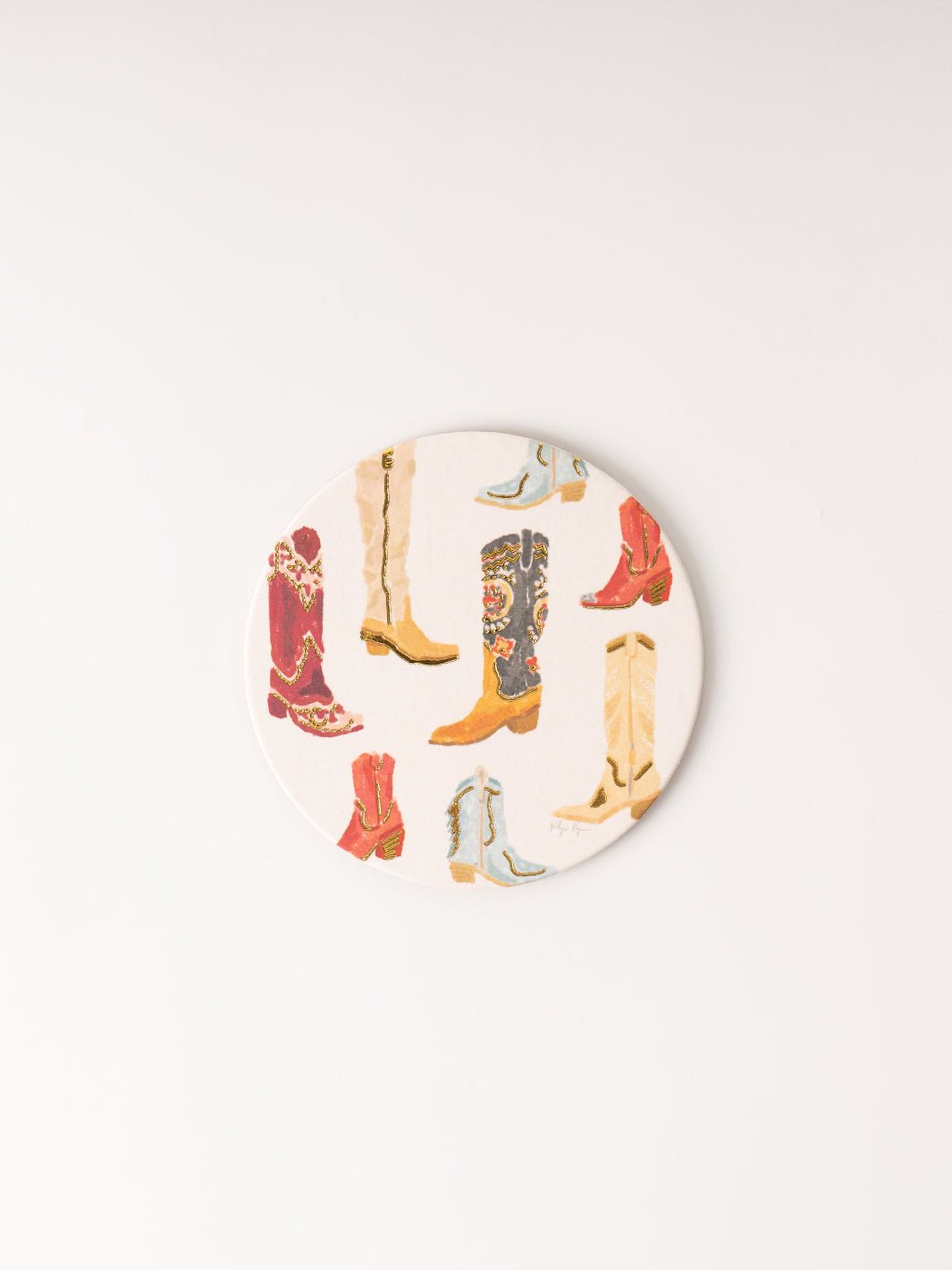 Cowgirl Boot Coasters heyday