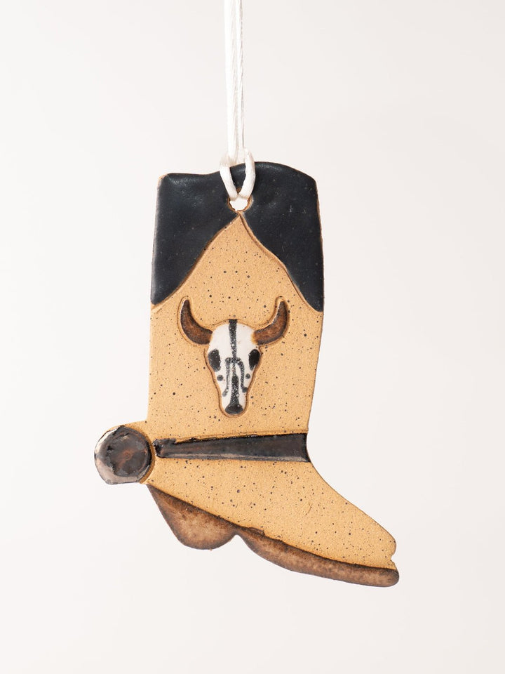 Cowskull Cowboy Boot Ornament - Heyday