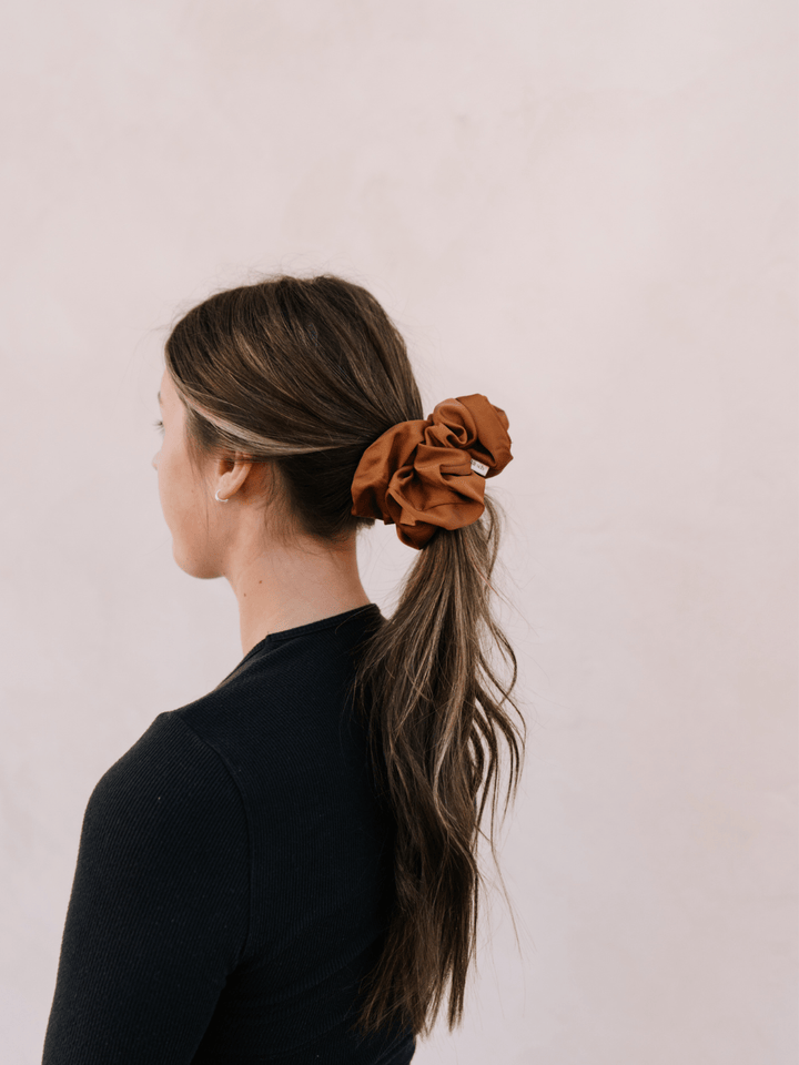 Cream + Camel Oversized Scrunchies - Heyday