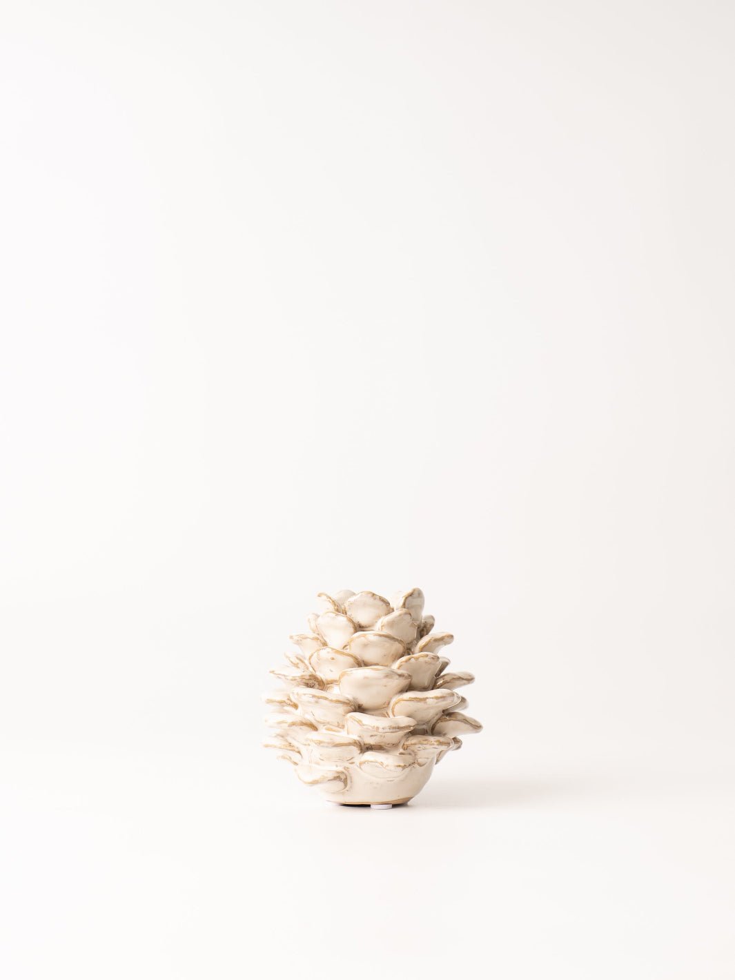 Cream Pinecone Taper Holder - Heyday