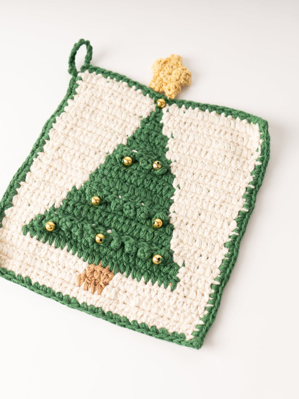 Crocheted Christmas Tree Pot Holder - Heyday