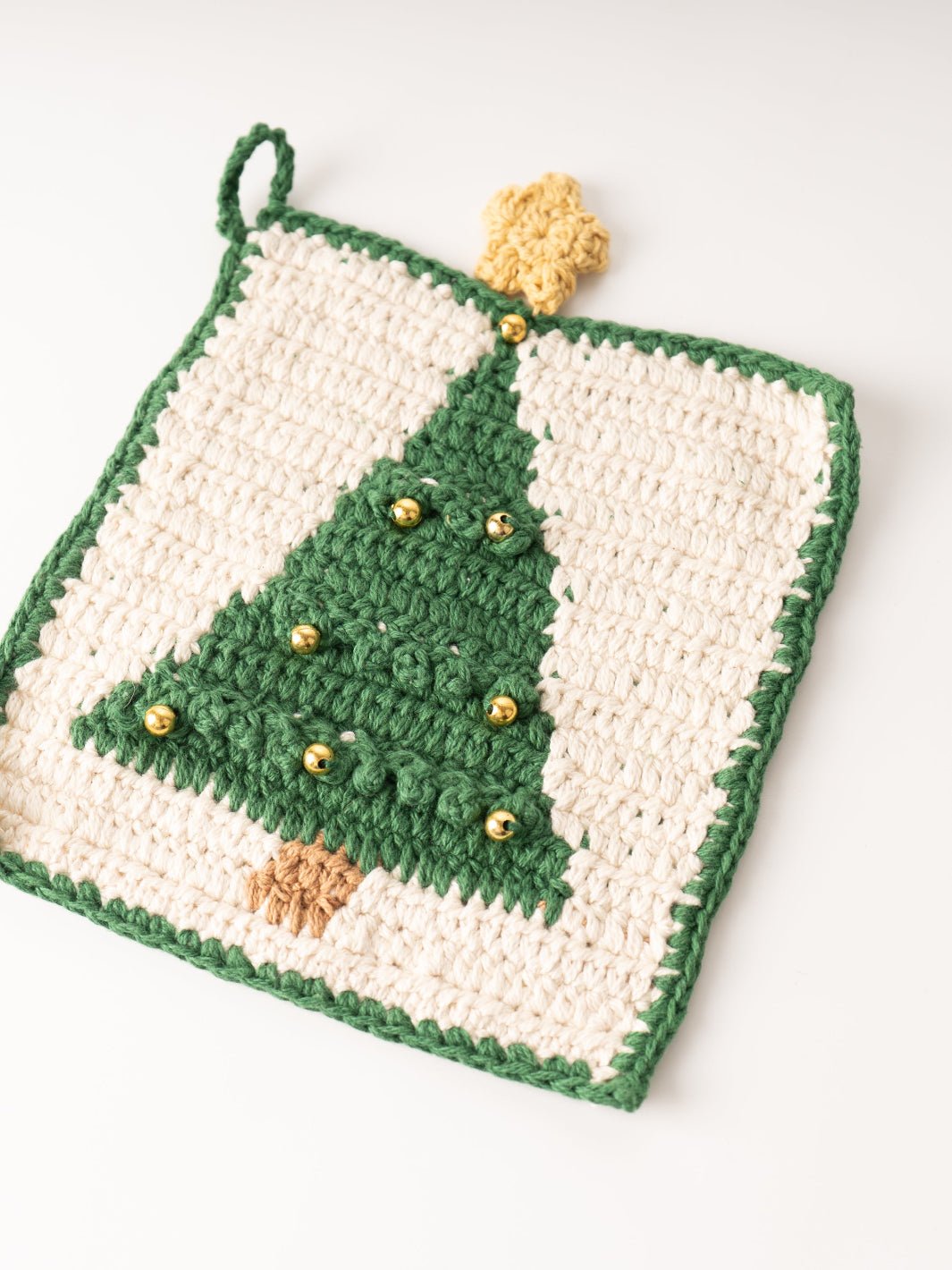 Crocheted Christmas Tree Pot Holder - Heyday