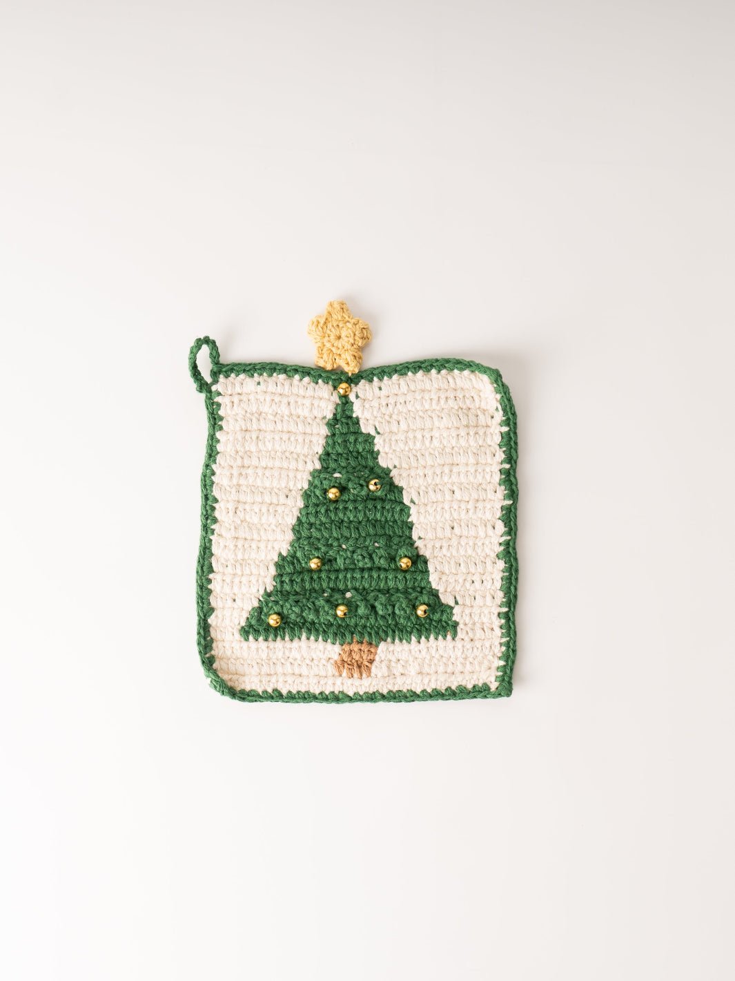 Crocheted Christmas Tree Pot Holder - Heyday